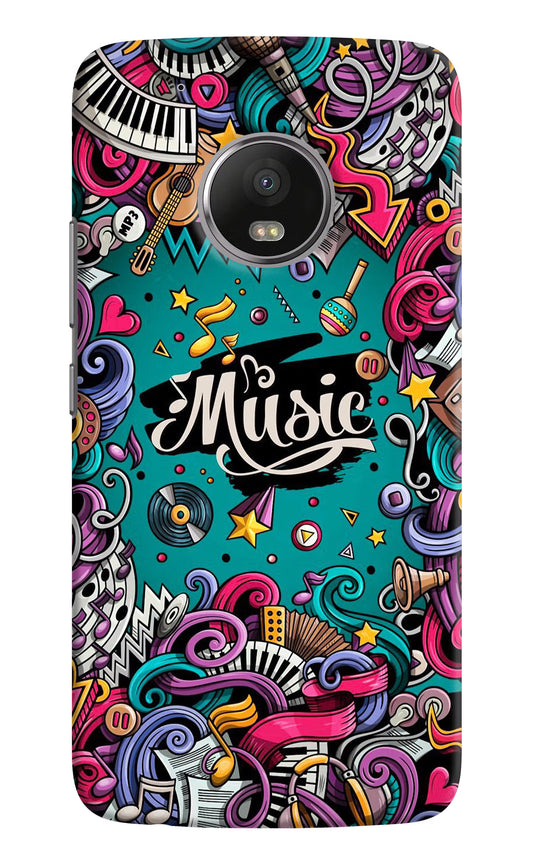 Music Graffiti Moto G5 plus Hard Case Back Cover by Casekaro