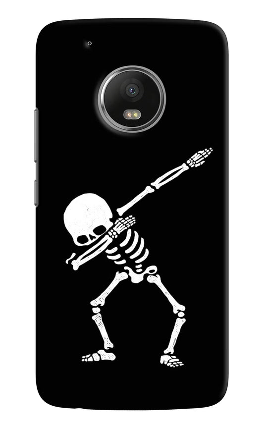 Dabbing Skeleton Art Moto G5 plus Hard Case Back Cover by Casekaro