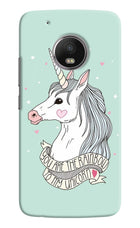 Unicorn Wallpaper Moto G5 plus Hard Case Back Cover by Casekaro