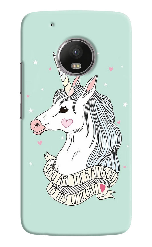 Unicorn Wallpaper Moto G5 plus Hard Case Back Cover by Casekaro