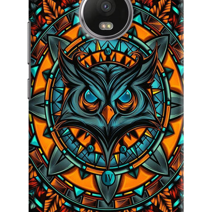 Angry Owl Art Moto G5 plus Hard Case Back Cover by Casekaro
