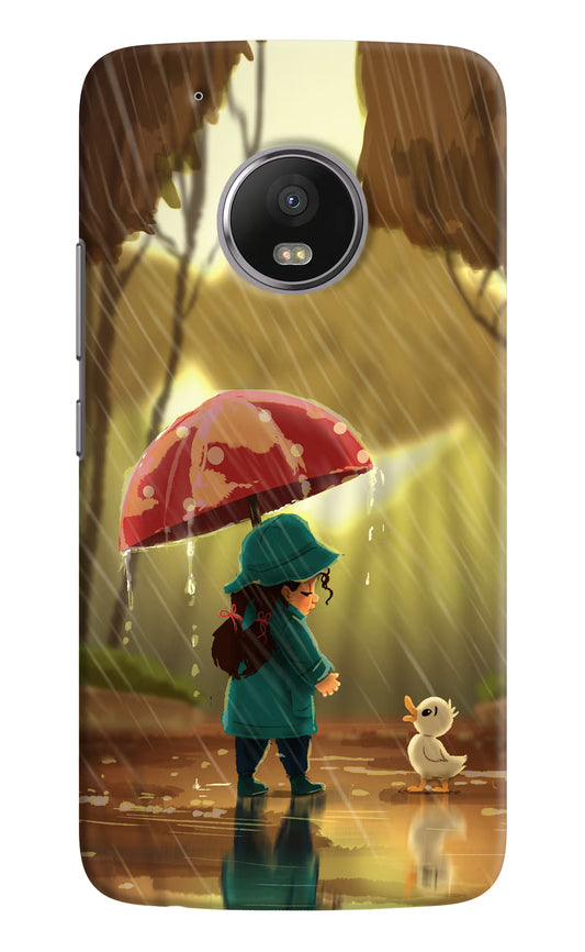 Rainy Day Moto G5 plus Hard Case Back Cover by Casekaro