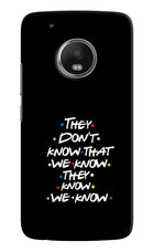 FRIENDS Dialogue Moto G5 plus Hard Case Back Cover by Casekaro