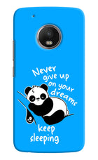 Keep Sleeping Moto G5 plus Hard Case Back Cover by Casekaro