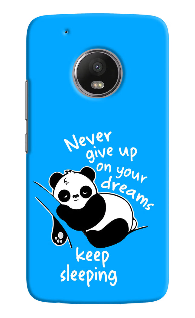 Keep Sleeping Moto G5 plus Hard Case Back Cover by Casekaro