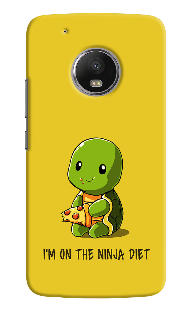 I'm on Ninja Diet Moto G5 plus Hard Case Back Cover by Casekaro