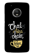 Chai Bina Chain Kaha Re Moto G5 plus Hard Case Back Cover by Casekaro