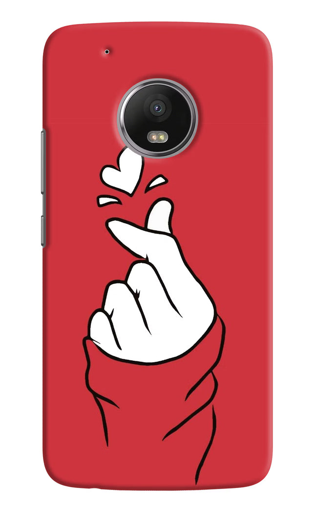 Korean Love Sign Moto G5 plus Hard Case Back Cover by Casekaro