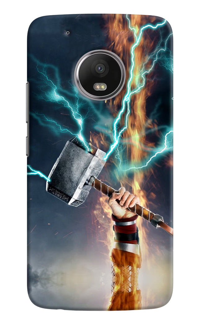 Thor Hammer Mjolnir Moto G5 plus Hard Case Back Cover by Casekaro