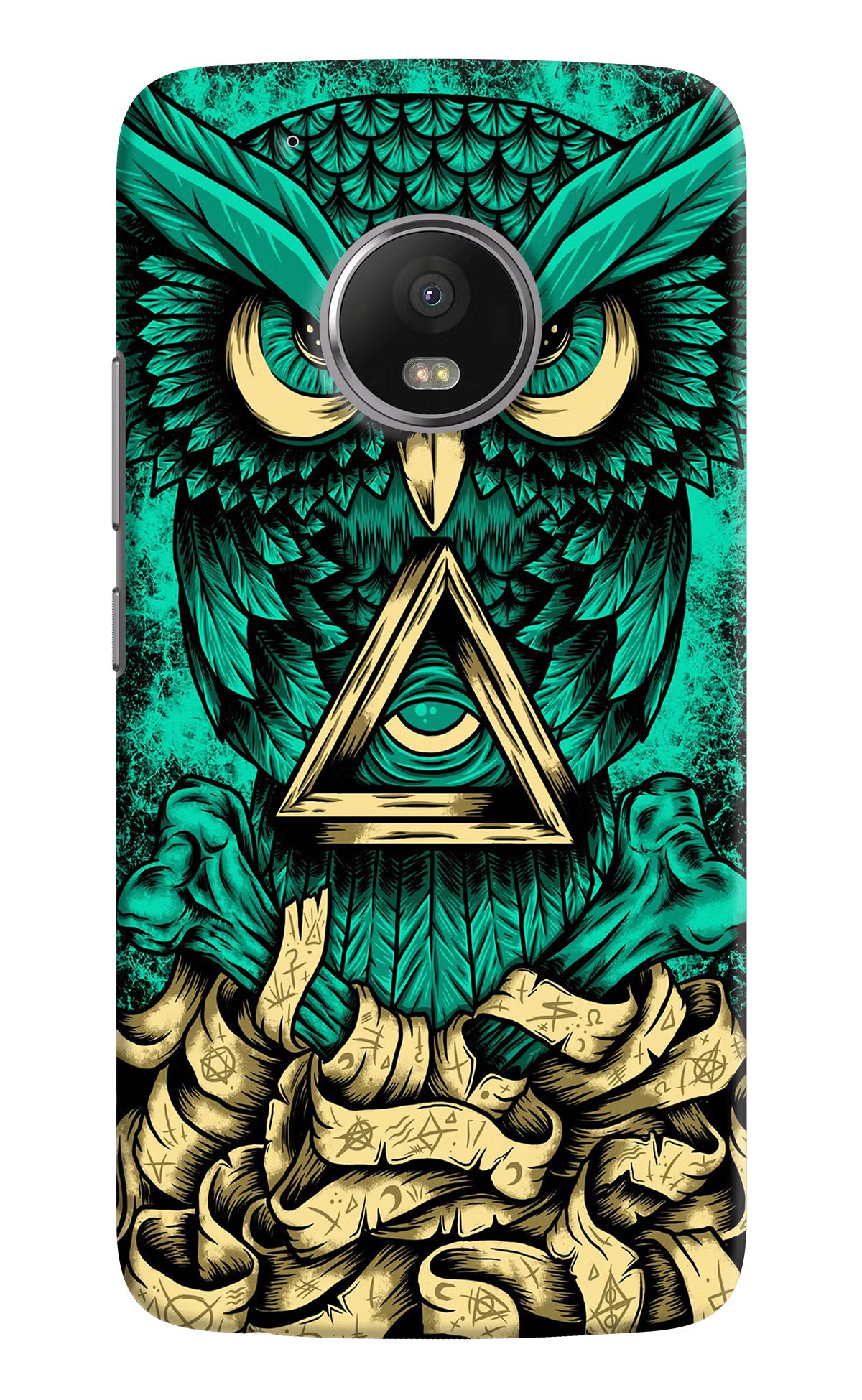 Green Owl Moto G5 plus Hard Case Back Cover by Casekaro