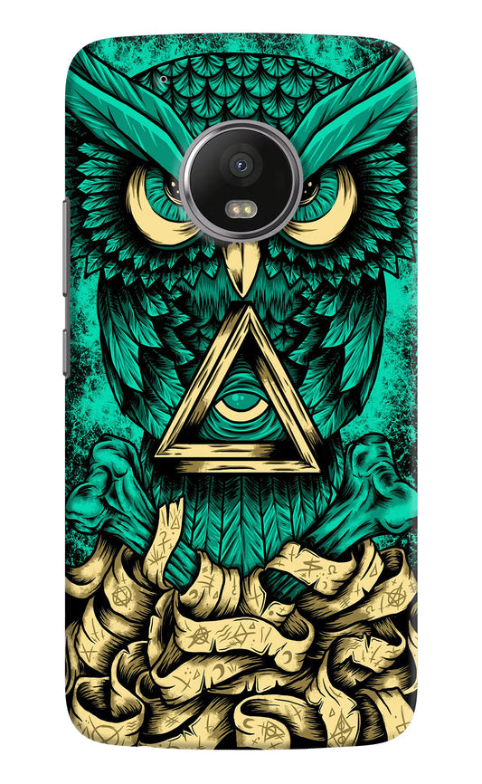 Green Owl Moto G5 plus Hard Case Back Cover by Casekaro