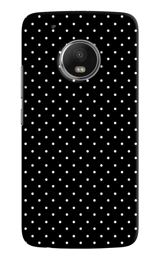 White Dots Moto G5 plus Hard Case Back Cover by Casekaro