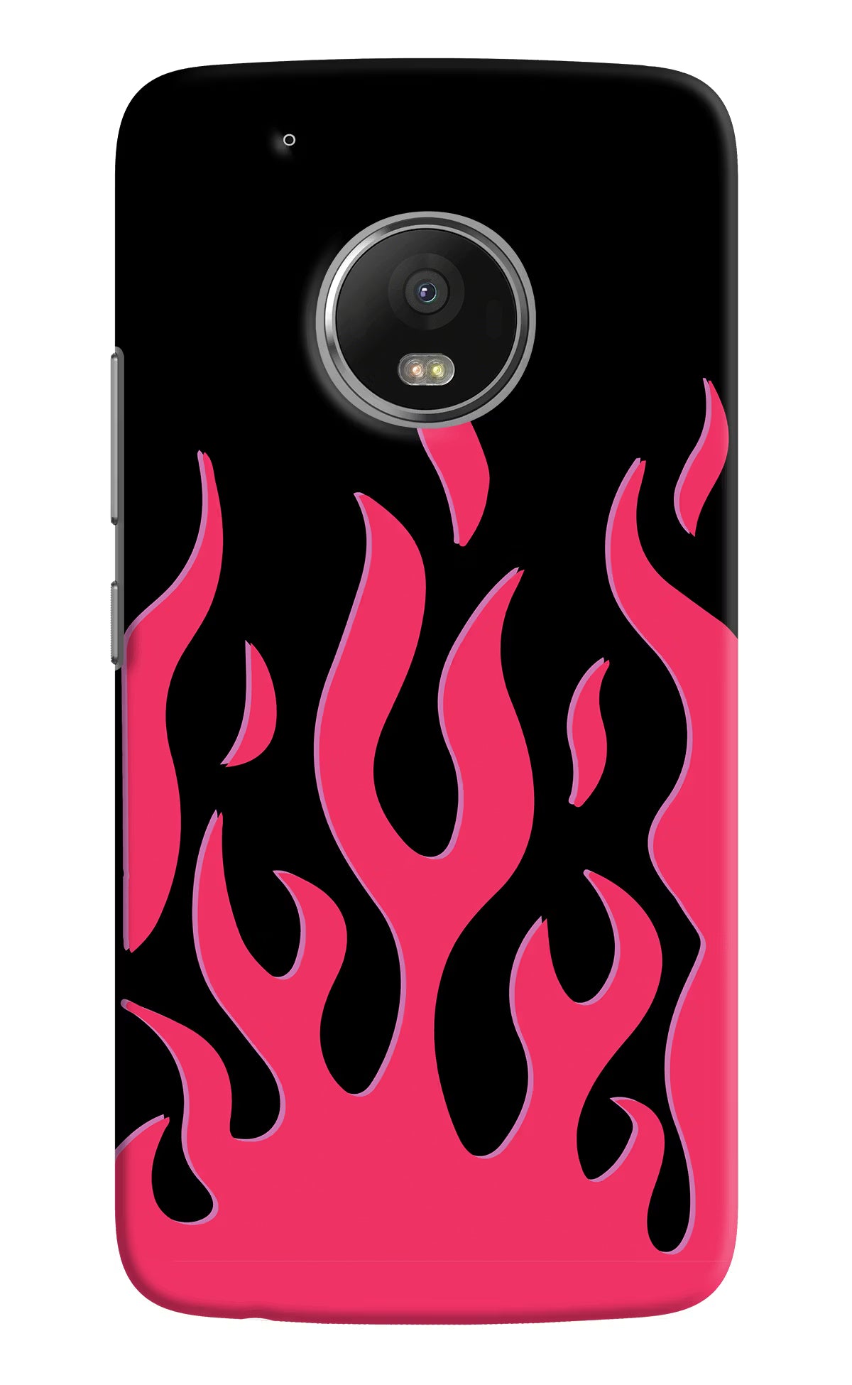Fire Flames Moto G5 plus Hard Case Back Cover by Casekaro