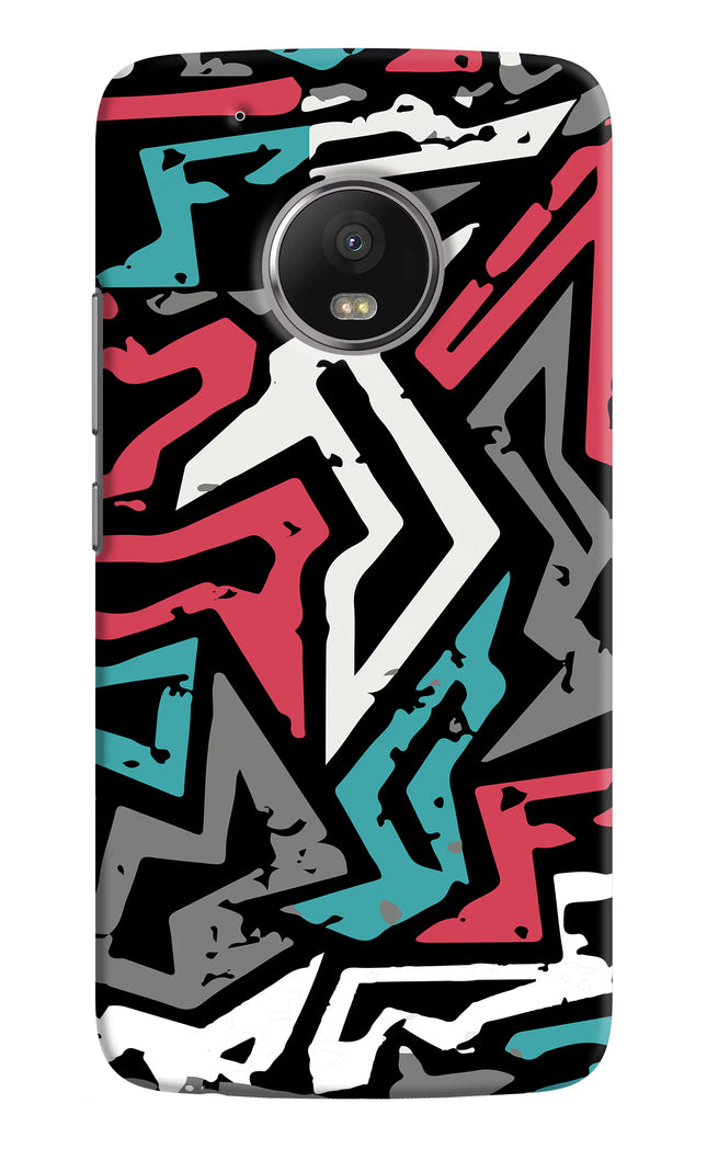 Geometric Graffiti Moto G5 plus Hard Case Back Cover by Casekaro
