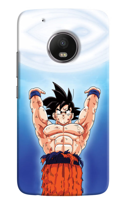 Goku Power Moto G5 plus Hard Case Back Cover by Casekaro
