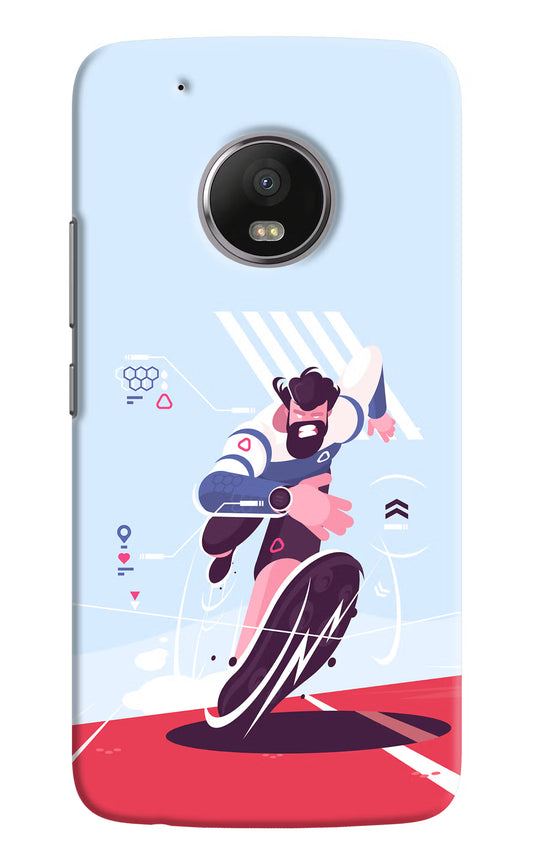 Run Pro Moto G5 plus Hard Case Back Cover by Casekaro