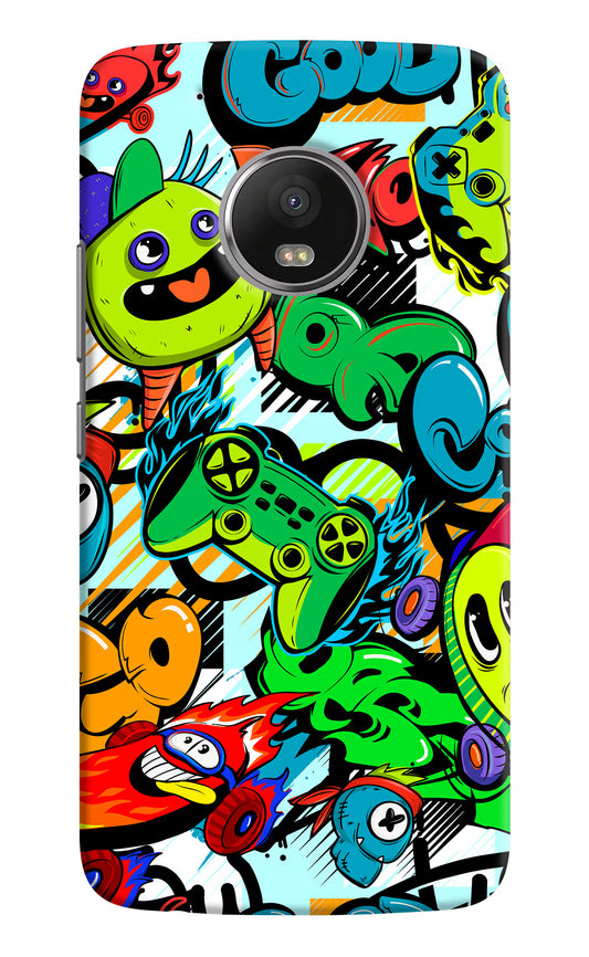 Game Doodle Moto G5 plus Hard Case Back Cover by Casekaro