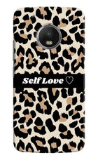 Leopard Print Self Love Moto G5 plus Hard Case Back Cover by Casekaro