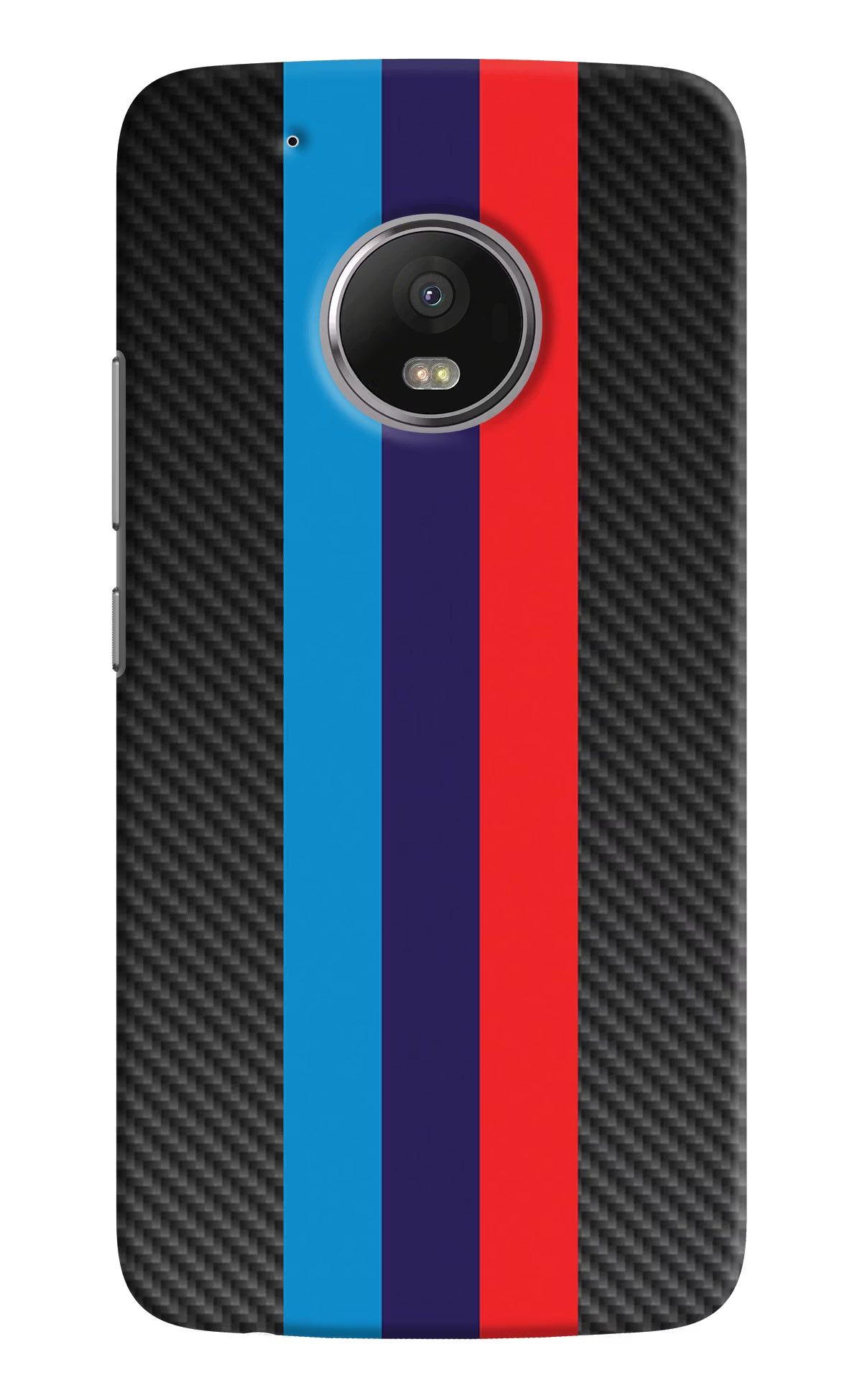 BMW Stripes Pattern Moto G5 plus Hard Case Back Cover by Casekaro
