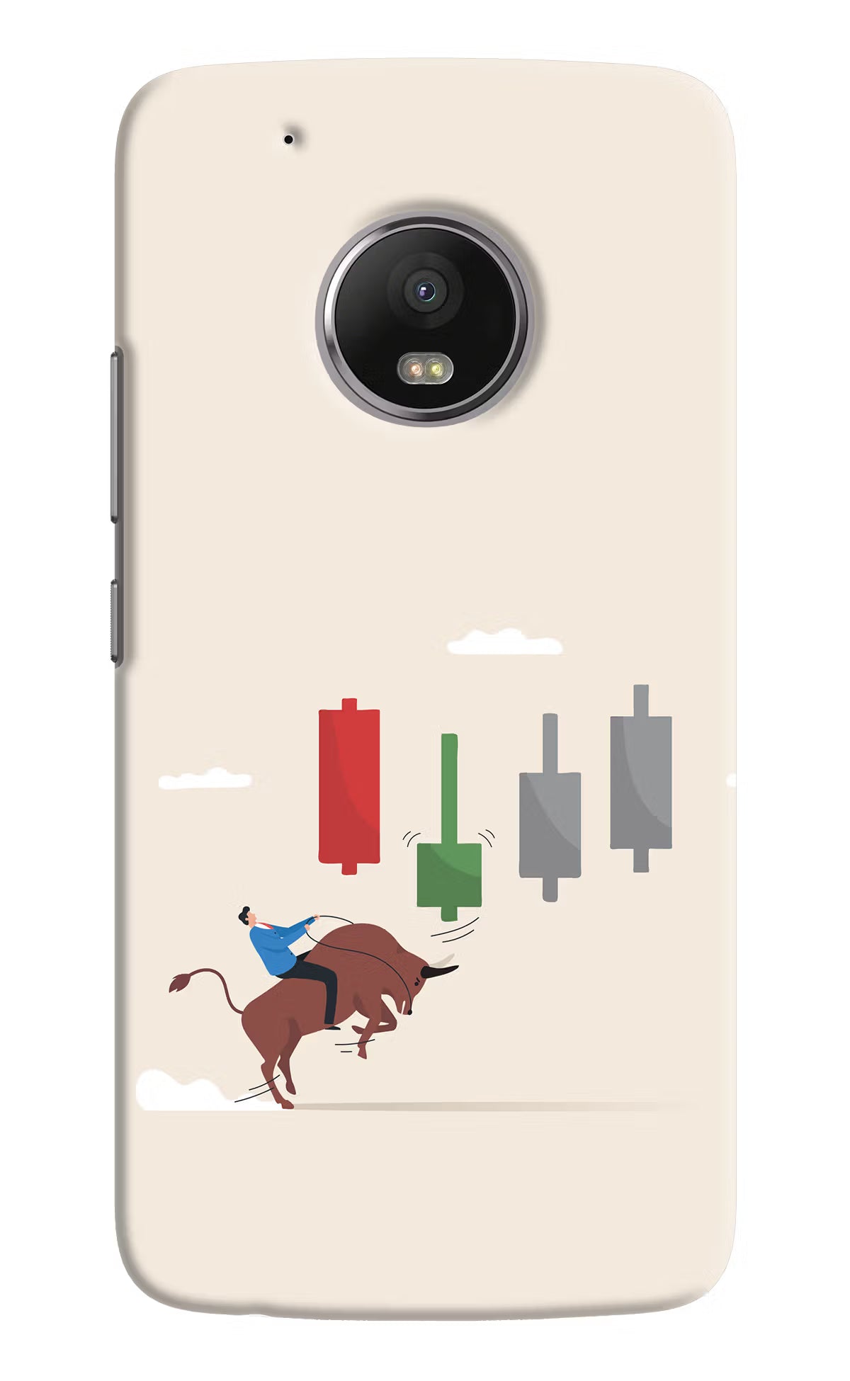Bull Trading Momentum Moto G5 plus Hard Case Back Cover by Casekaro