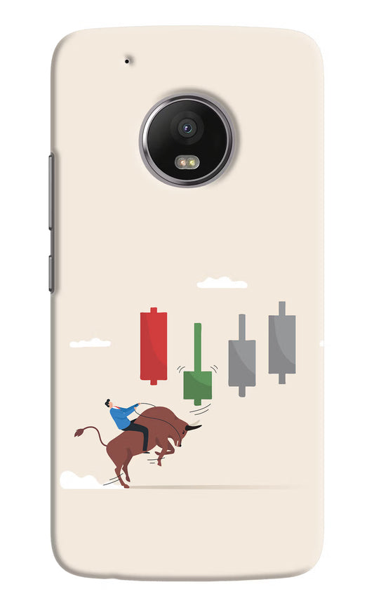 Bull Trading Momentum Moto G5 plus Hard Case Back Cover by Casekaro