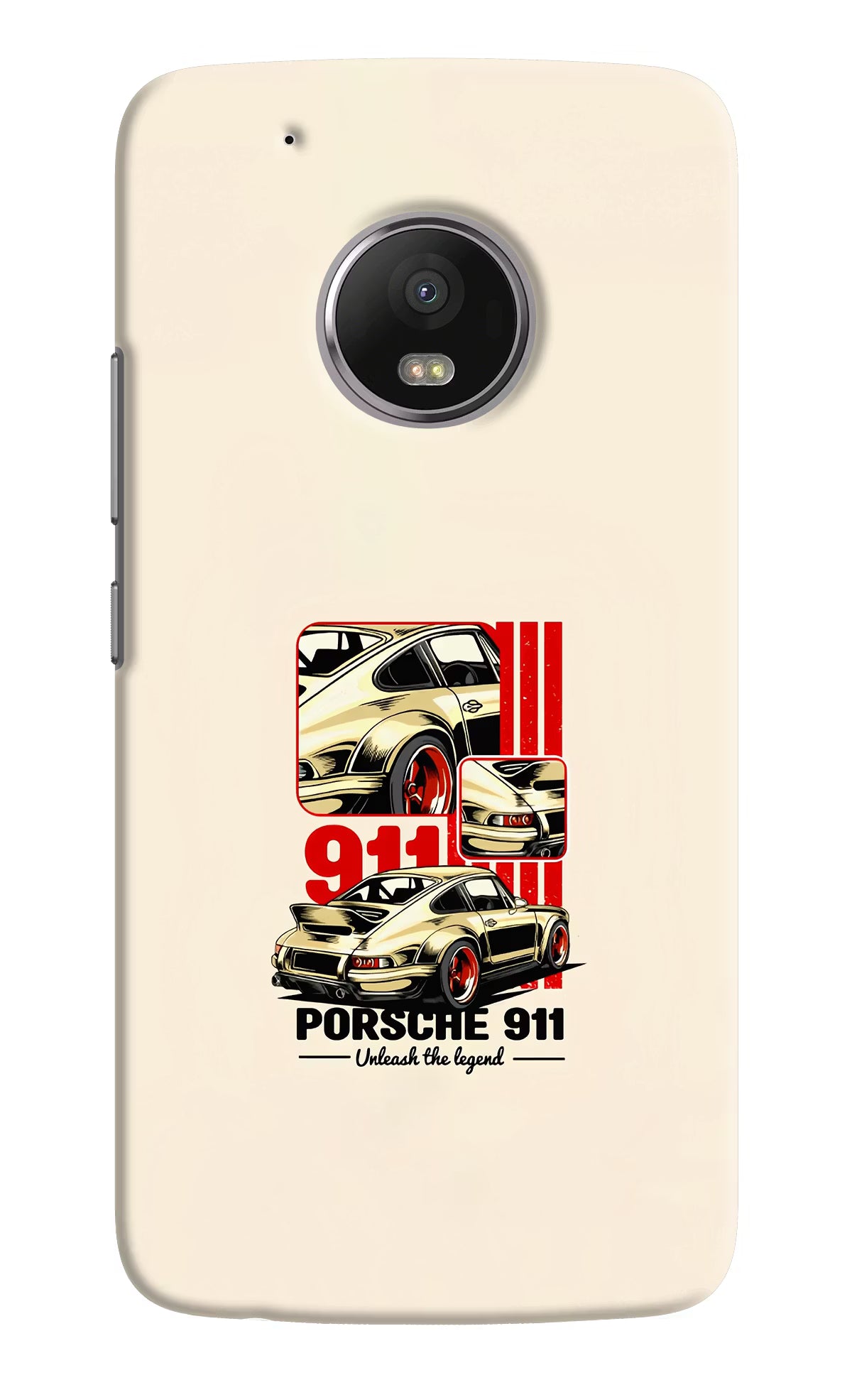 Classic Porsche 911 Moto G5 plus Hard Case Back Cover by Casekaro