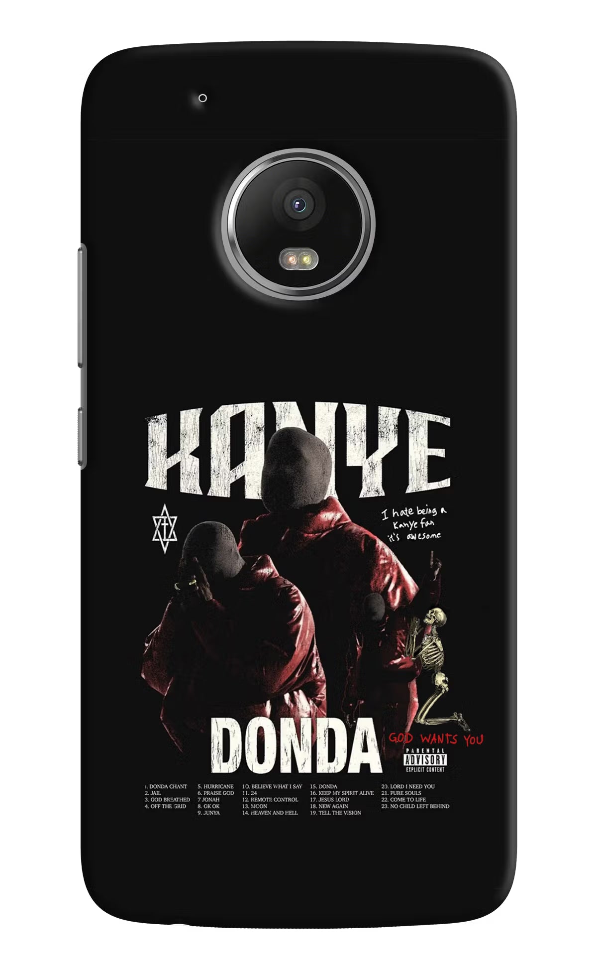 Donda Kanye West Moto G5 plus Hard Case Back Cover by Casekaro