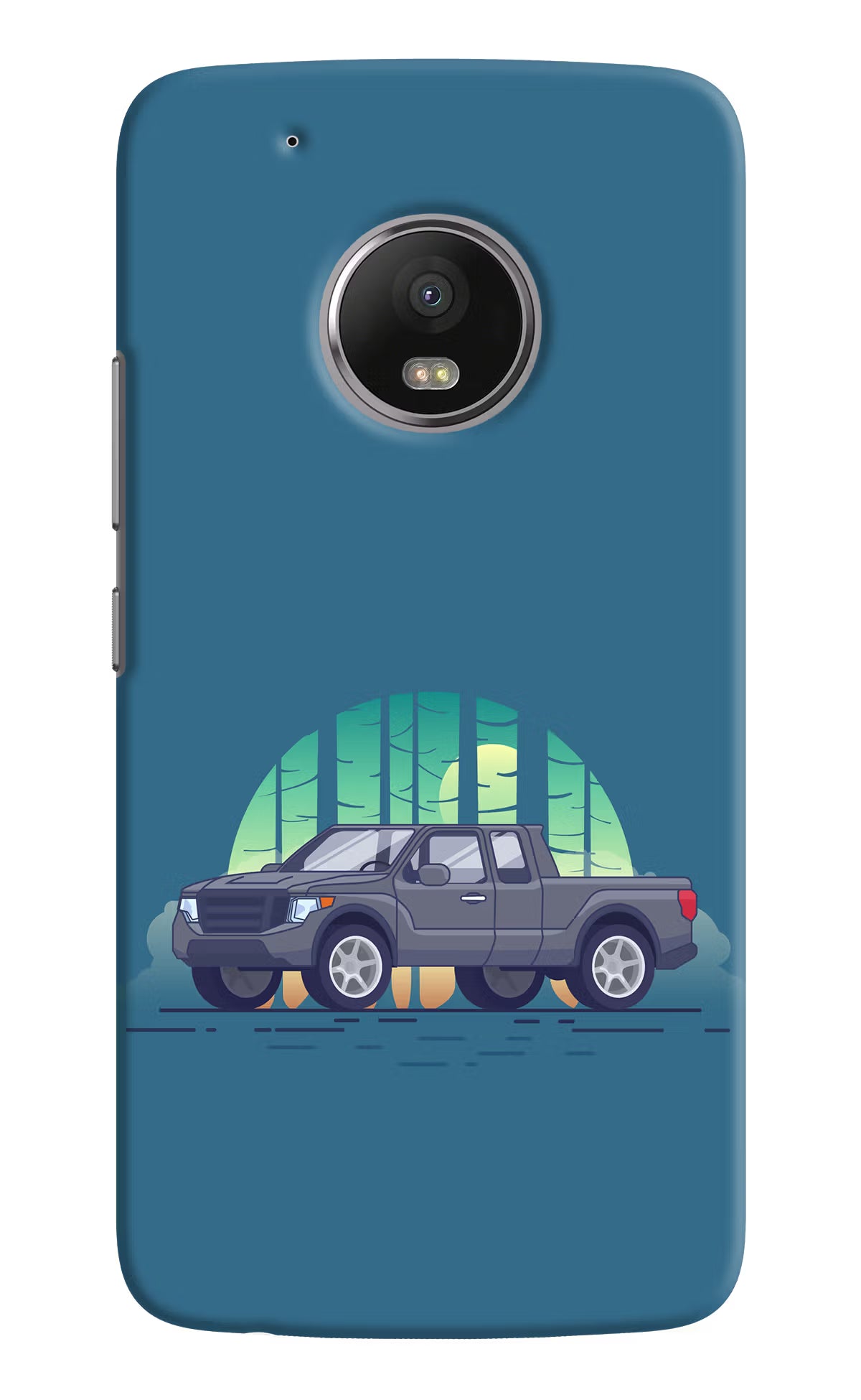 Retro Garage Vibe Moto G5 plus Hard Case Back Cover by Casekaro