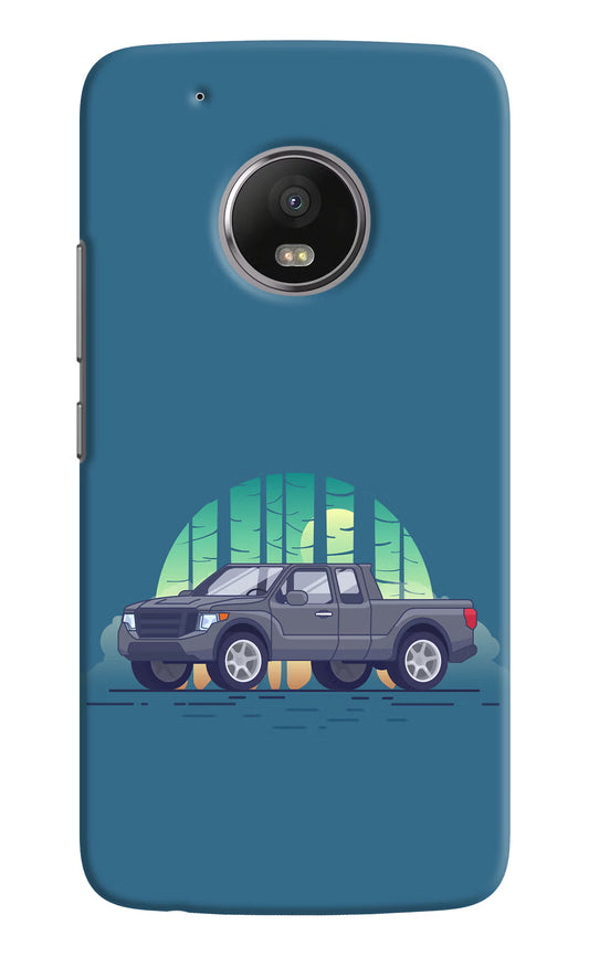 Retro Garage Vibe Moto G5 plus Hard Case Back Cover by Casekaro