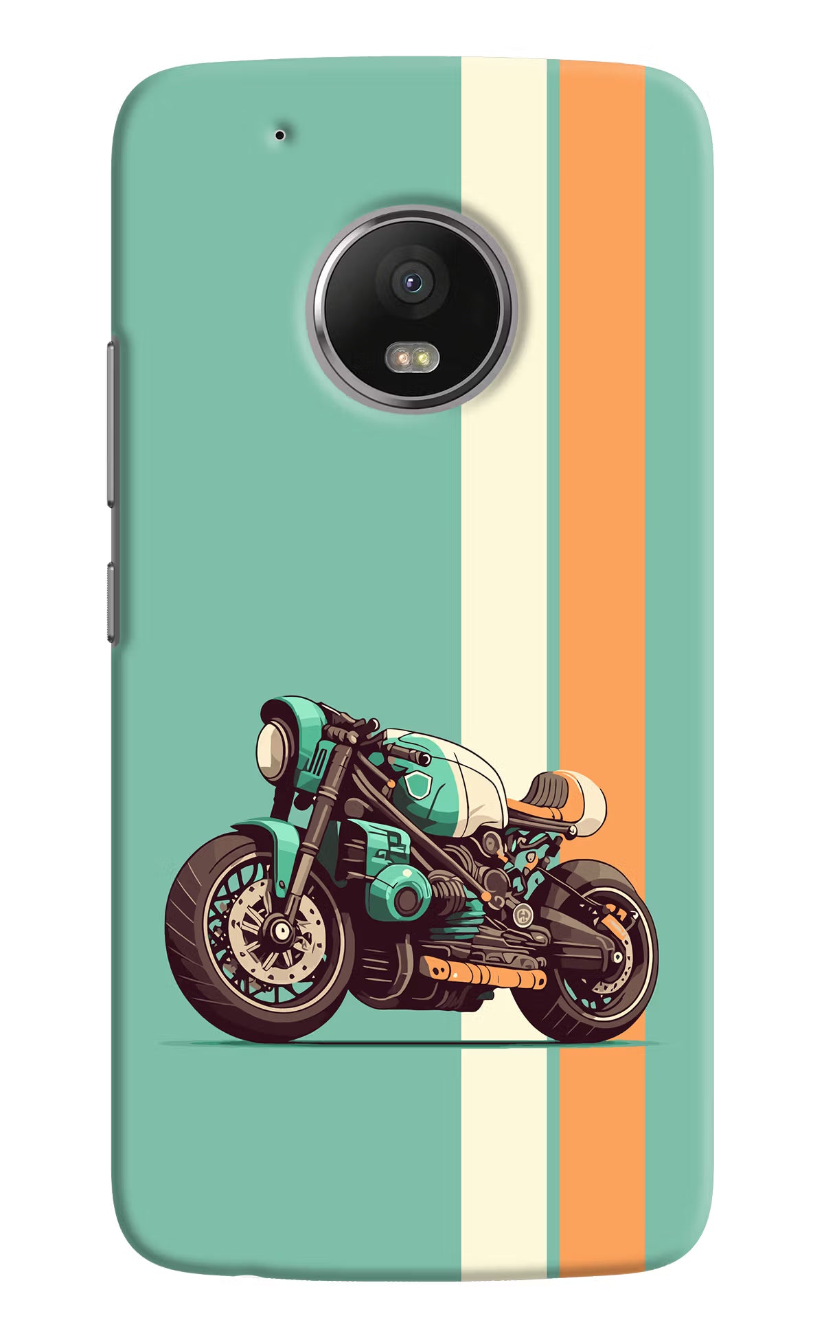 Striped Moto Drift Moto G5 plus Hard Case Back Cover by Casekaro