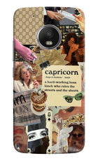 Capricorn Zodiac Moto G5 plus Hard Case Back Cover by Casekaro