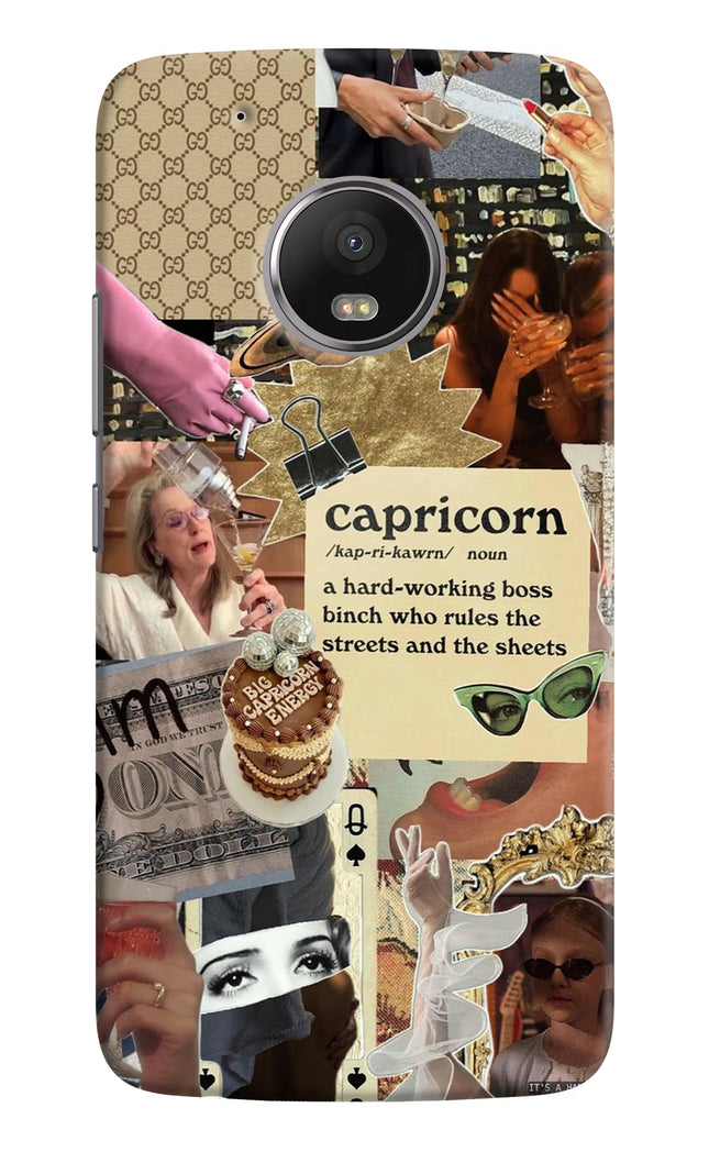 Capricorn Zodiac Moto G5 plus Hard Case Back Cover by Casekaro