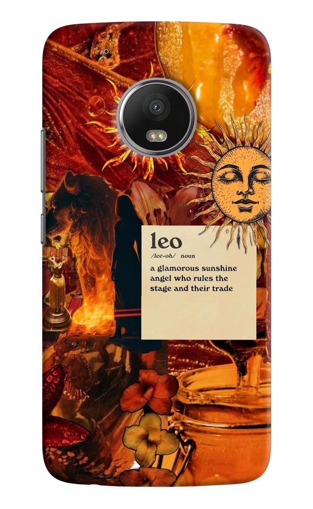 Leo Zodiac Moto G5 plus Hard Case Back Cover by Casekaro
