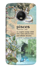 Pisces Zodiac Moto G5 plus Hard Case Back Cover by Casekaro