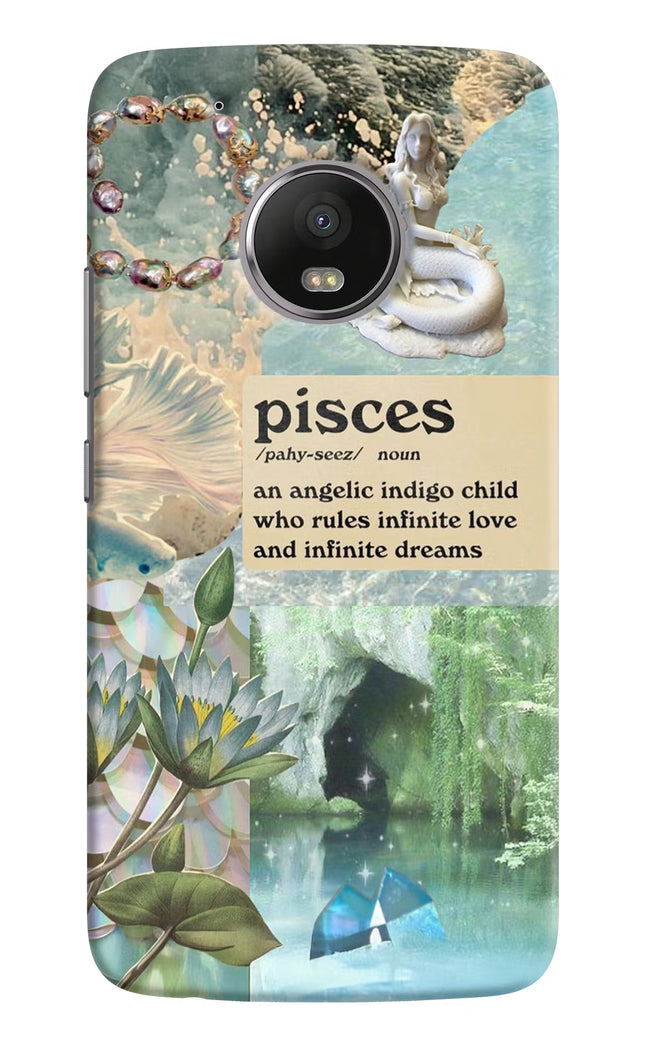 Pisces Zodiac Moto G5 plus Hard Case Back Cover by Casekaro