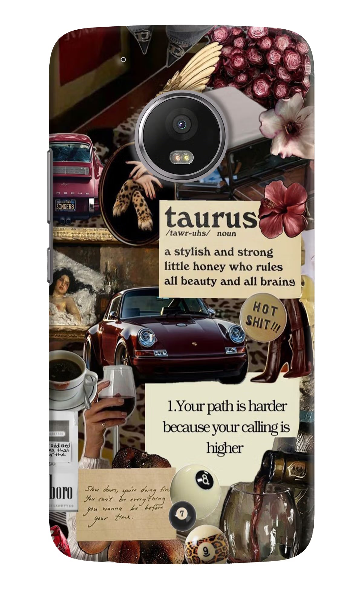 Taurus Zodiac Moto G5 plus Hard Case Back Cover by Casekaro
