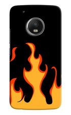 Fired Up – Black Moto G5 plus Hard Case Back Cover by Casekaro