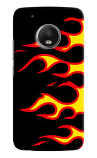 Side Sweep Flames Moto G5 plus Hard Case Back Cover by Casekaro