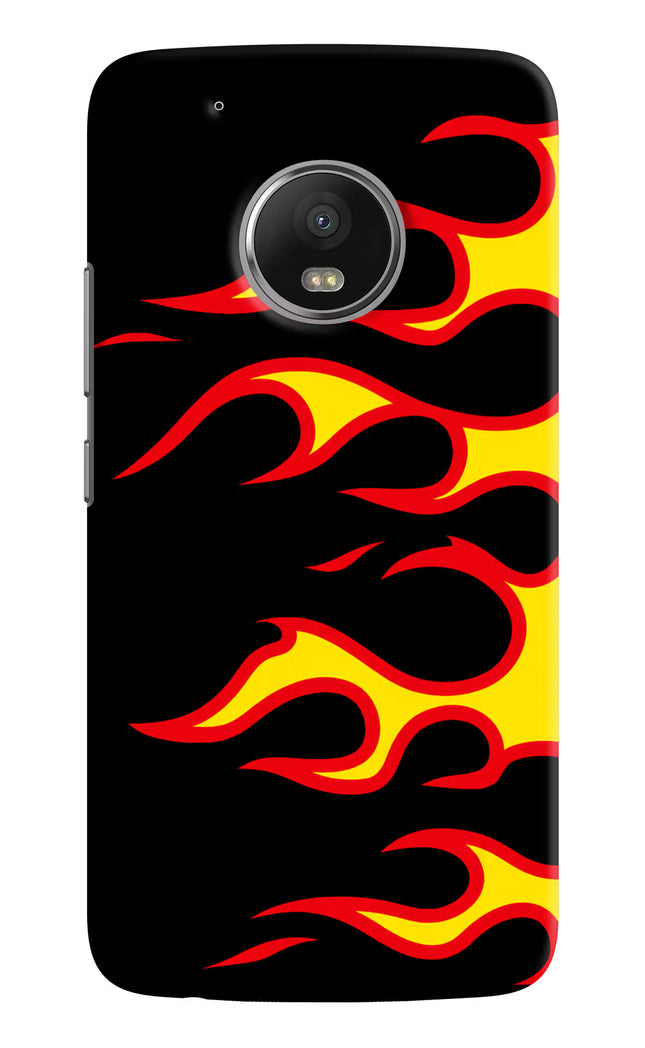 Side Sweep Flames Moto G5 plus Hard Case Back Cover by Casekaro