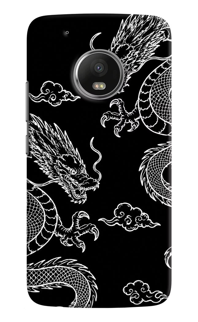 Twin Dragons Moto G5 plus Hard Case Back Cover by Casekaro