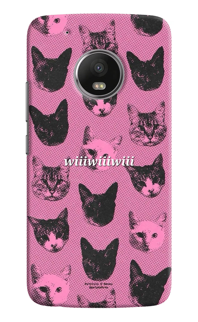 Pink Cats Moto G5 plus Hard Case Back Cover by Casekaro