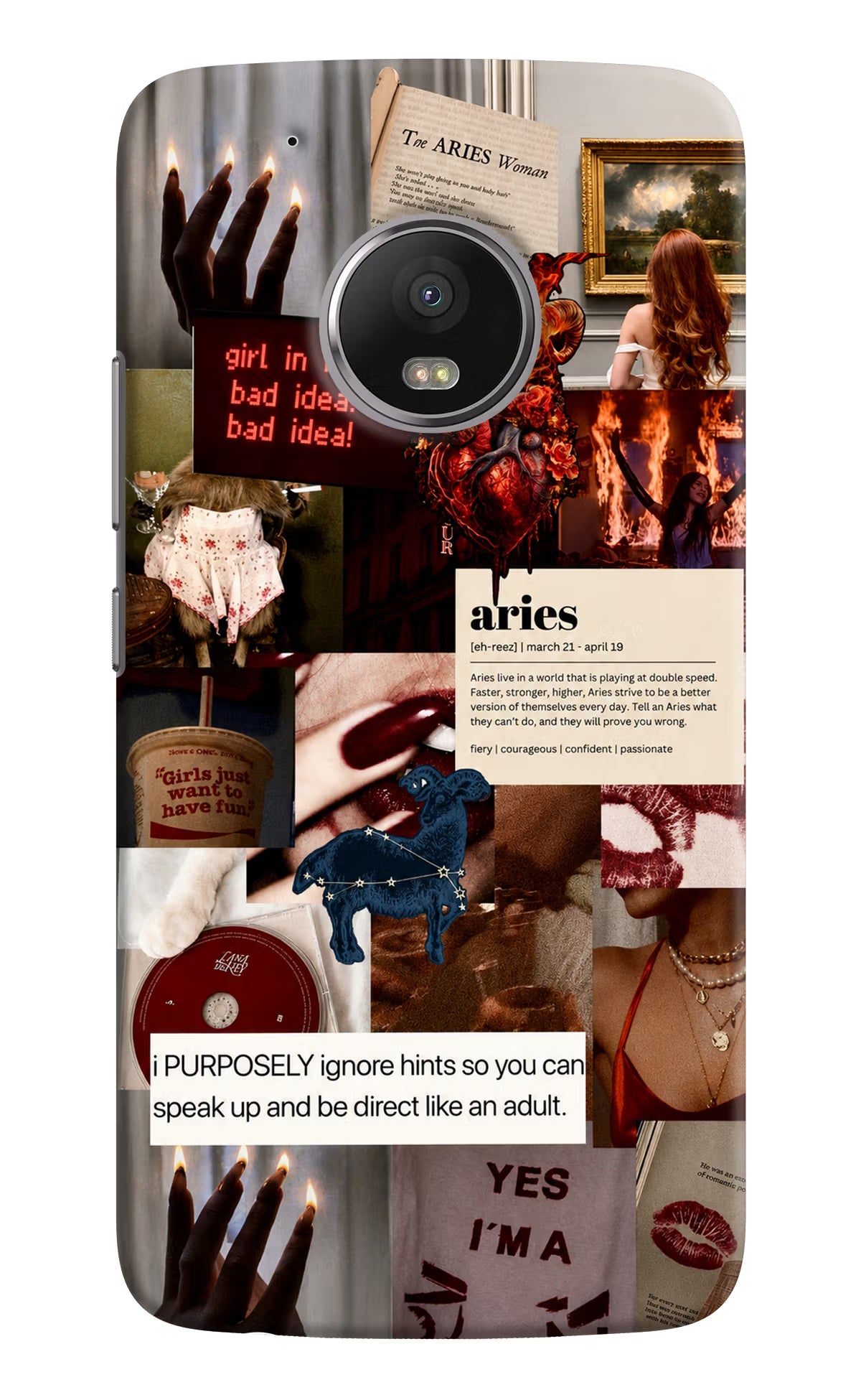 Zodiac Aries Moto G5 plus Back Cover