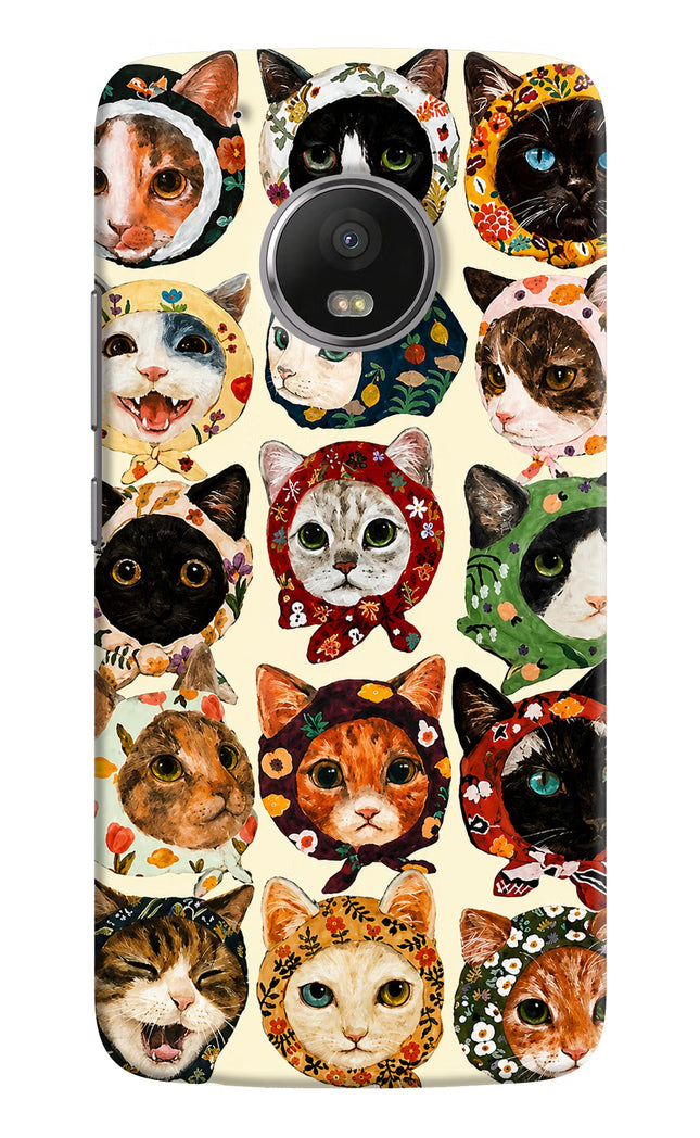 Cool Cat Moto G5 plus Hard Case Back Cover by Casekaro
