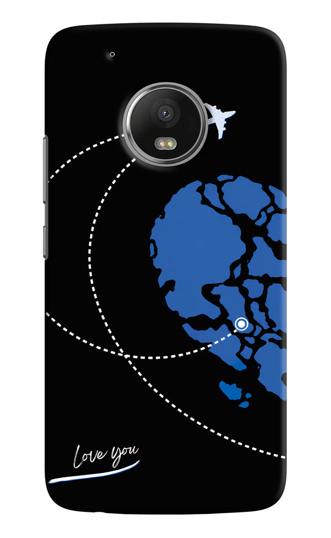 Love Orbit Moto G5 plus Hard Case Back Cover by Casekaro