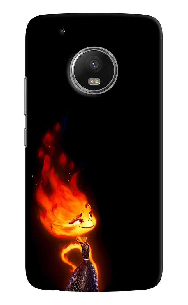 Ember Flame Moto G5 plus Hard Case Back Cover by Casekaro
