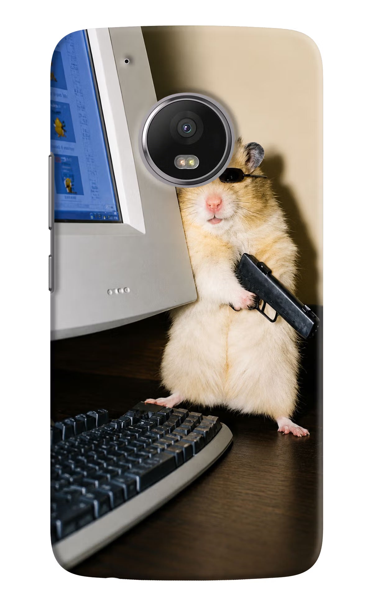 Hacker Hamster Moto G5 plus Back Cover