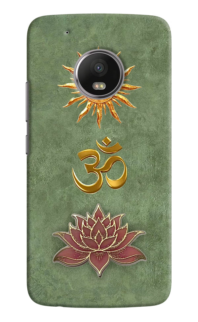 Om & Lotus Moto G5 plus Back Cover