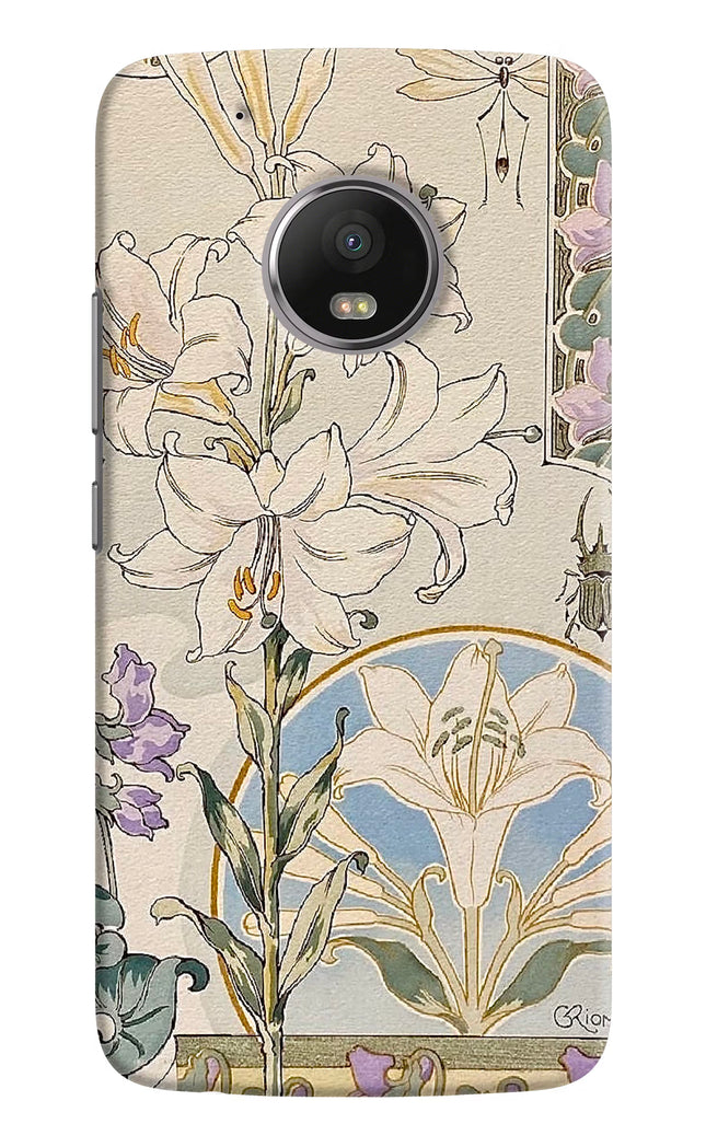 White Lily Moto G5 plus Hard Case Back Cover by Casekaro