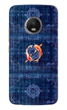 Koi Blue Moto G5 plus Hard Case Back Cover by Casekaro