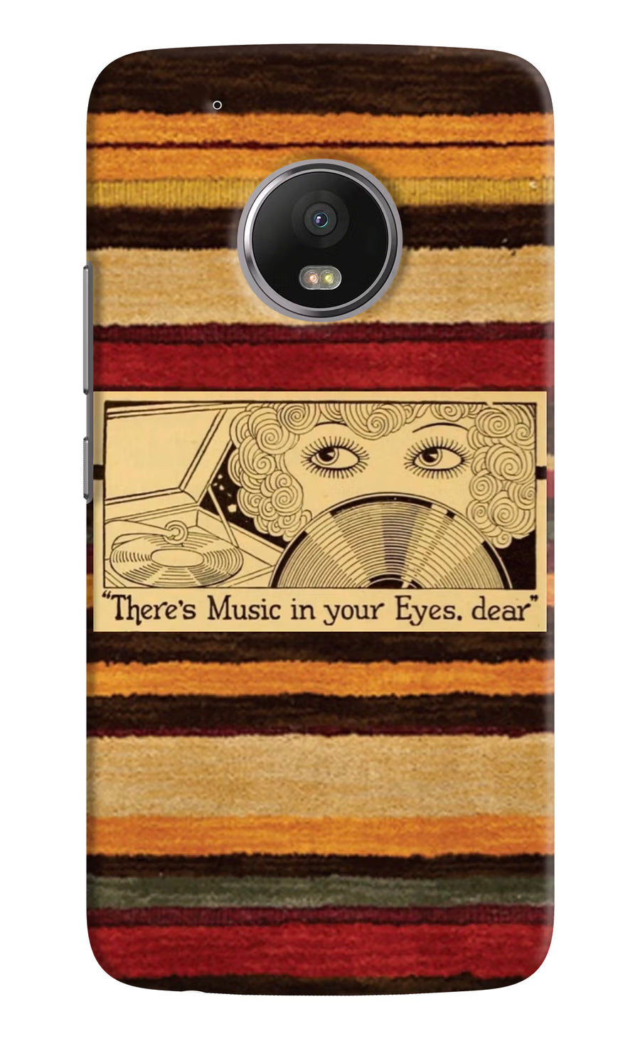 Vinyl Stripes Moto G5 plus Back Cover, Hard case